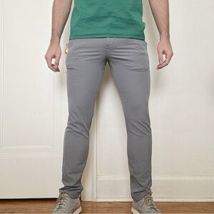 Huckberry Proof Men’s Slim Fit Nomad Performance Pant Gray 29x31 Stretch